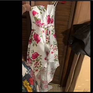 High low floral dress